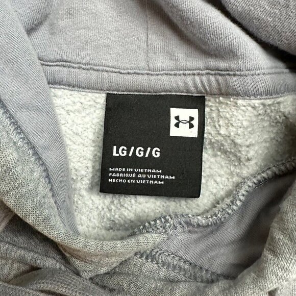 Under Armour Pullover Hoodie Sweatshirt Gray Adult Large - Picture 3 of 5